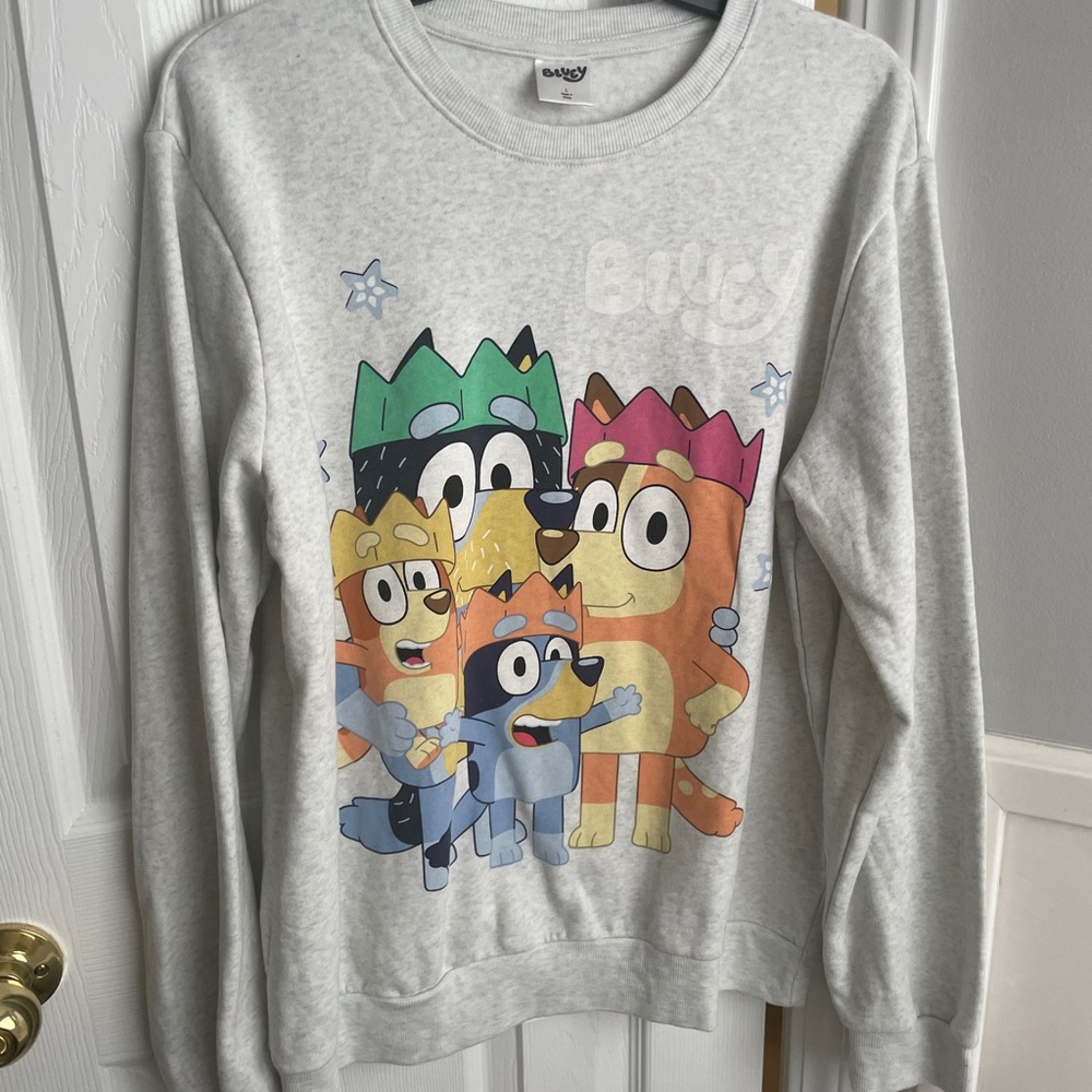Gray Bluey Adult Sweatshirt